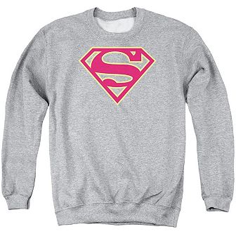 Superman Red & Gold Shield Adult Crewneck Sweatshirt