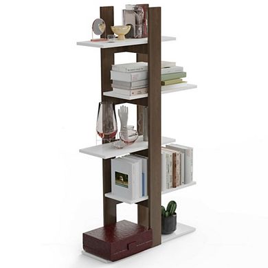 Hivvago 5-tier Freestanding Bookshelf With Anti-toppling Device