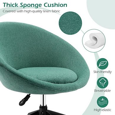Hivvago Adjustable Swivel Accent Chair-green