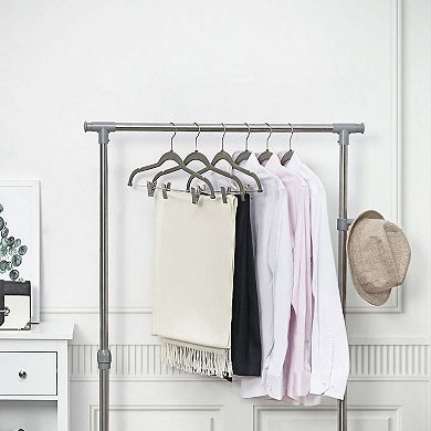 Grey Velvet Trousers Hangers
