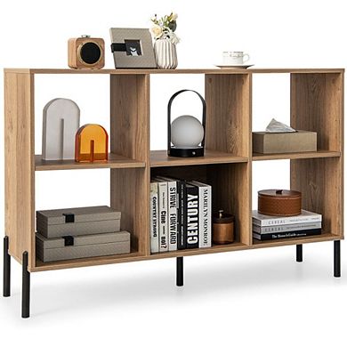 Hivvago Open-back Bookshelf With Drawer For Study