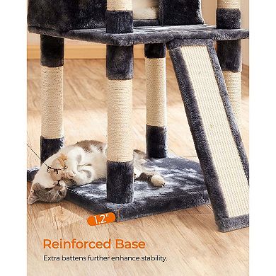 BreeBe Cat Tree Smoky Gray - Two Caves