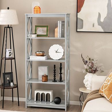 Hivvago 5-tier Modern Freestanding Bookcase With Open Shelves