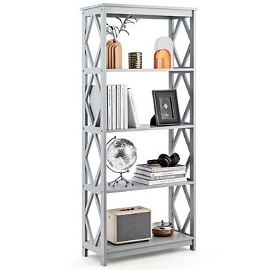 Hivvago 5-tier Modern Freestanding Bookcase With Open Shelves