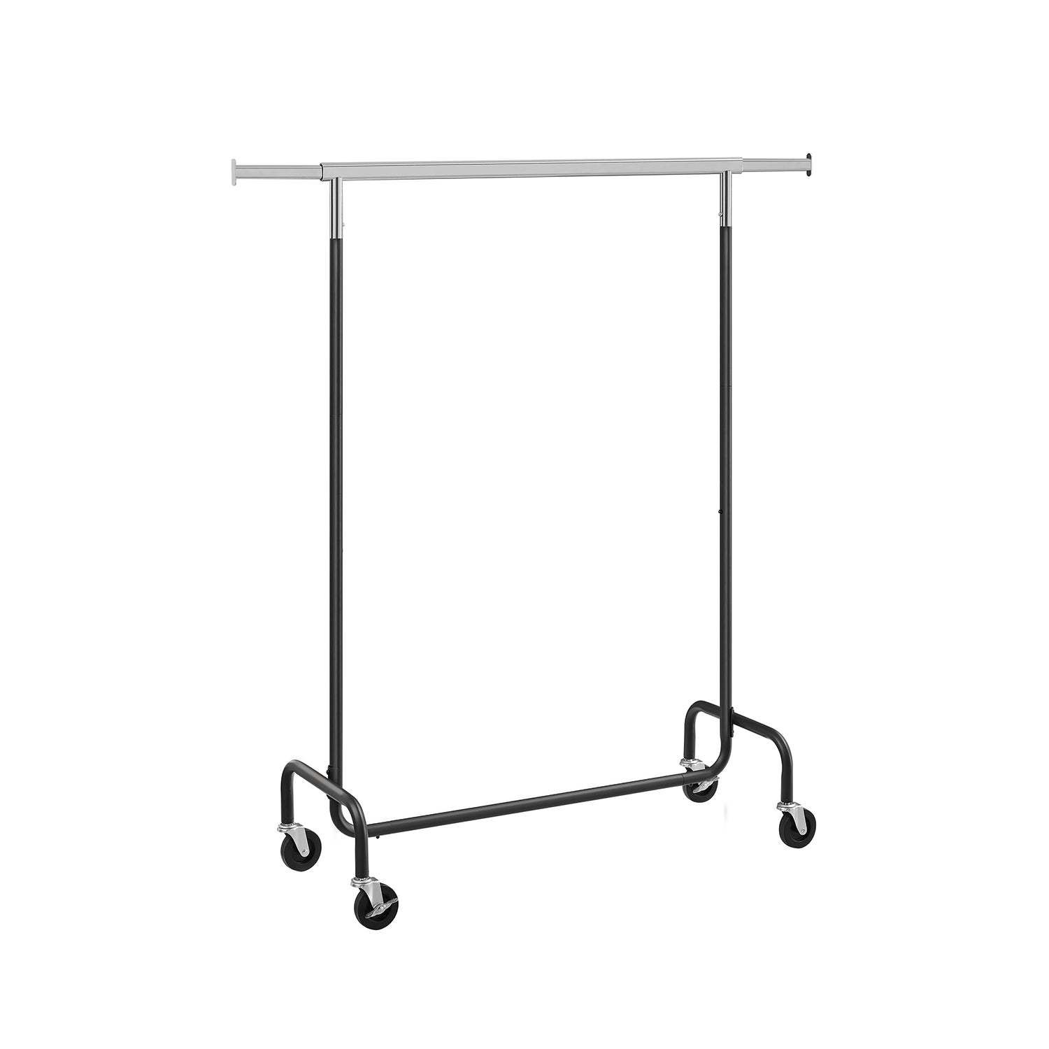 Garden Tool Organizer with Wheels and Hooks-Black