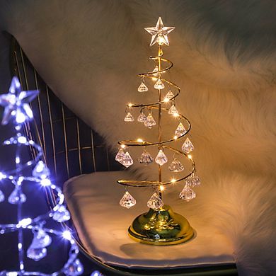 Crystal Spiral Christmas Tree Light