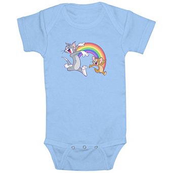 Baby Boy Tom & Jerry Running Buddies Bodysuit
