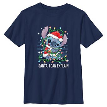 Boys 4-7 Lilo & Stitch Santa, I Can Explain Stitch Graphic Tee