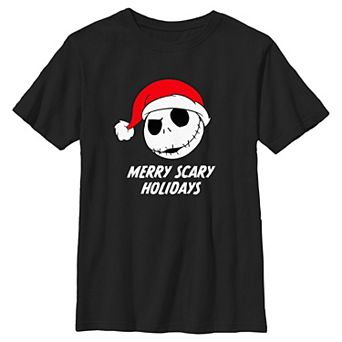 Boys 4-7 The Nightmare Before Christmas Merry Scary Holidays Graphic Tee