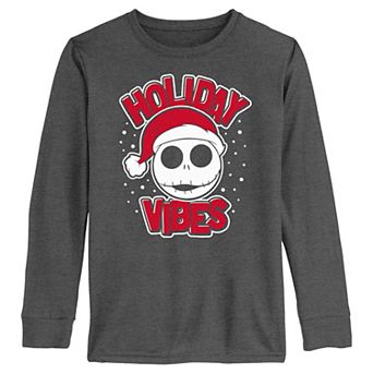 Boys 4-7 The Nightmare Before Christmas Jack Holiday Vibes Long Sleeve Graphic Tee