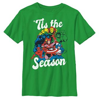 Boys 4-7 The Avengers Holiday Squad 'Tis The Season Graphic Tee