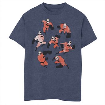 Boys 4-7 The Incredibles Mr. Incredible Fight Poses Graphic Tee