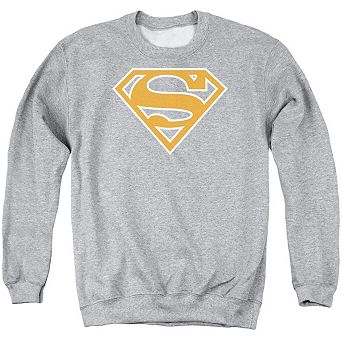 Superman Burnt Orange & white Shield Adult Crewneck Sweatshirt