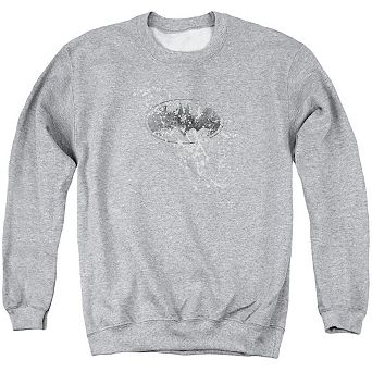 Batman Burned & Splattered Adult Crewneck Sweatshirt