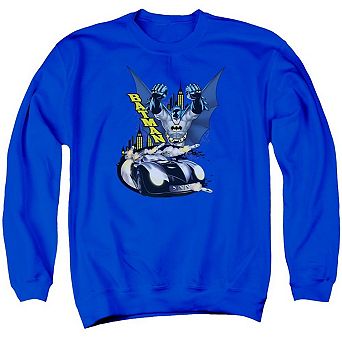 Batman By Air & By Land Adult Crewneck Sweatshirt