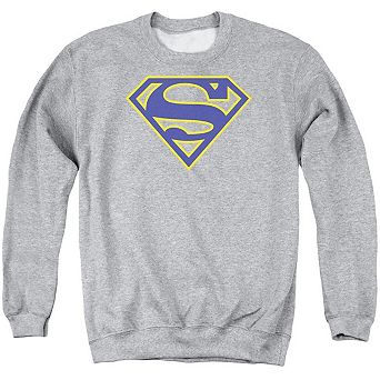 Superman Maize & Blue Shield Adult Crewneck Sweatshirt