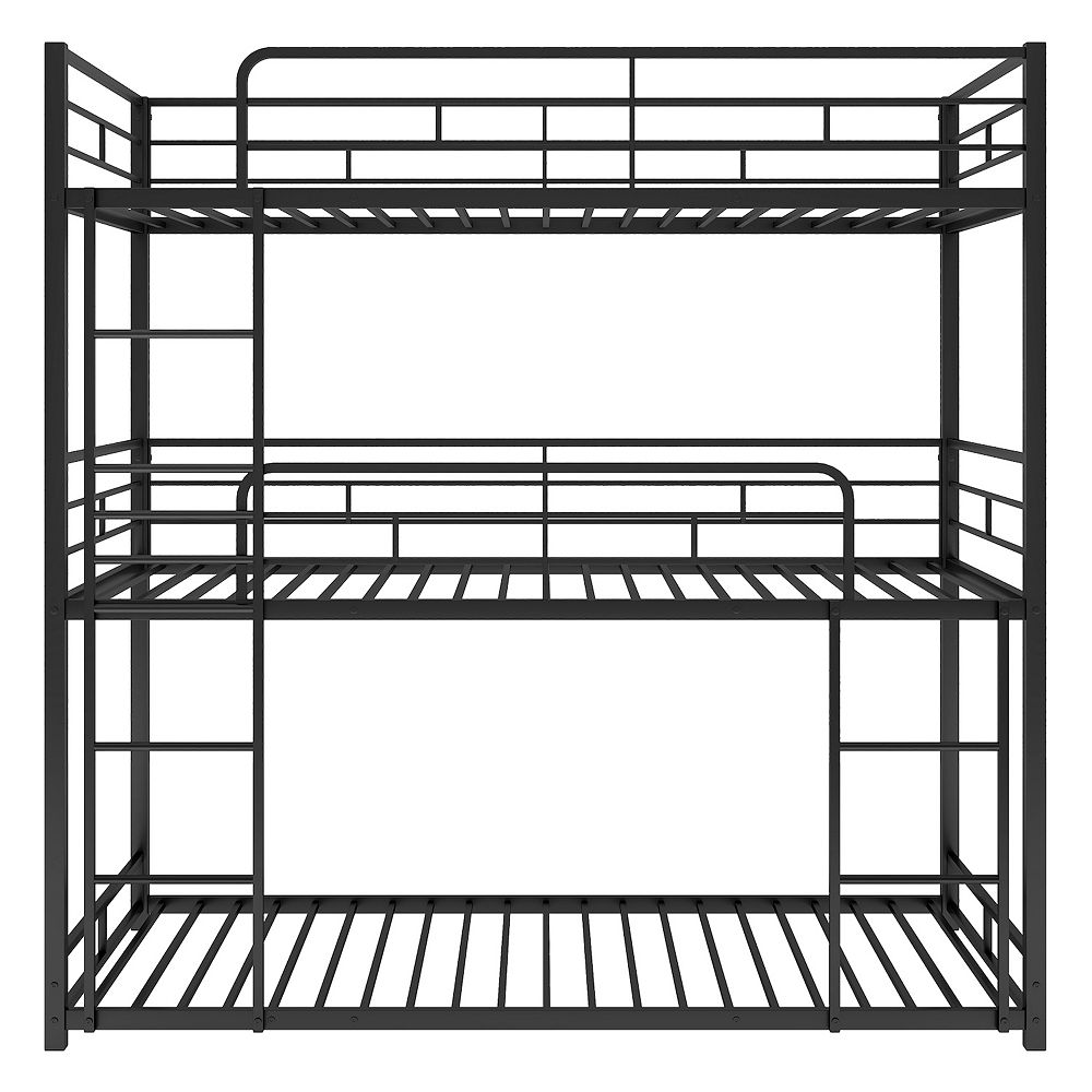 Merax Metal Twin Size Triple Bunk Bed