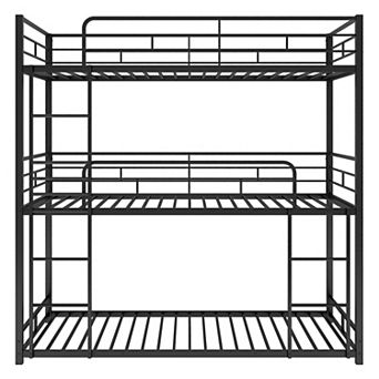 Merax Metal Twin Size Triple Bunk Bed