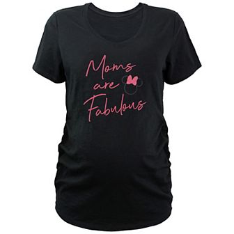 Maternity Minnie Mouse Moms Are Fabulous V-Neck Graphic Tee