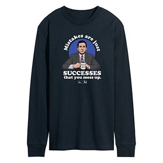 Men's The Office Michael Mistakes Are Successes Long Sleeve