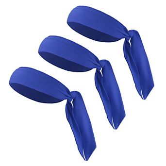 3 pc Adjustable Soft Sport Headband Sweat Wicking Gym Tennis Tie