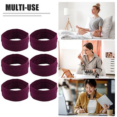 6 Pcs Headbands Sweatbands Stretchy Wicking Headband For Sports Cotton