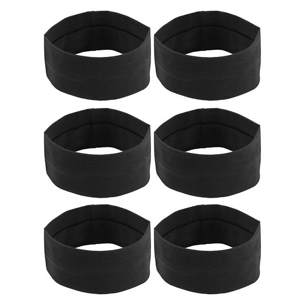 6 Pcs Headbands Sweatbands Stretchy Wicking Headband For Sports Cotton