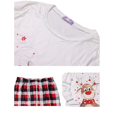 Men's Christmas Pajamas Xmas Matching Pjs Holiday Home Xmas Family Sleepwear Set