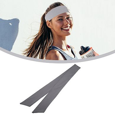 2 Pcs Adjustable Soft Sport Headband Sweat Wicking Gym Tennis Tie