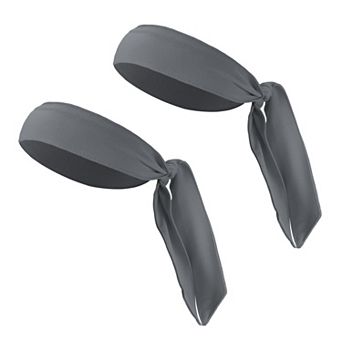 2 pc Adjustable Soft Sport Headband Sweat Wicking Gym Tennis Tie