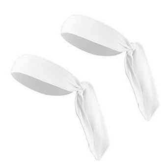 2 pc Adjustable Soft Sport Headband Sweat Wicking Gym Tennis Tie