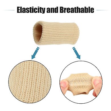 10pcs Breathable Finger Sleeves Thumb Braces Support Elastic Compression