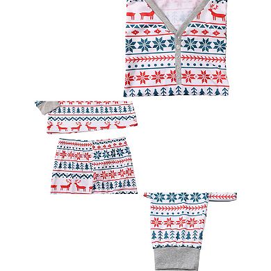Kid's Family Jammies Christmas Print Long Sleeve Tee & Pajama Pants 2pc Set