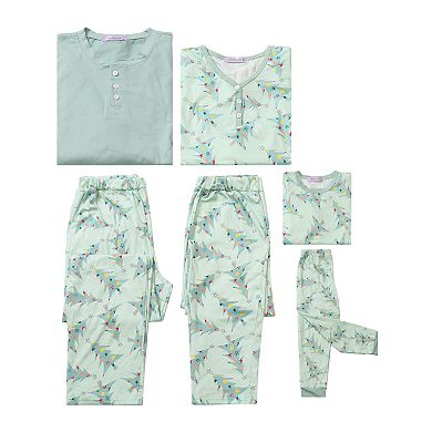 Kids Christmas Sleepwear Long Sleeve Tee With Pants Lounge Pajama Sets