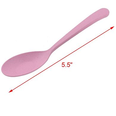 Kitchen Restaurant Plastic Rice Soup Serving Spoon Scoop 6.3" Length 10pcs