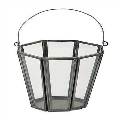 Iron Candle Holder Bucket With Handle (set Of 4)