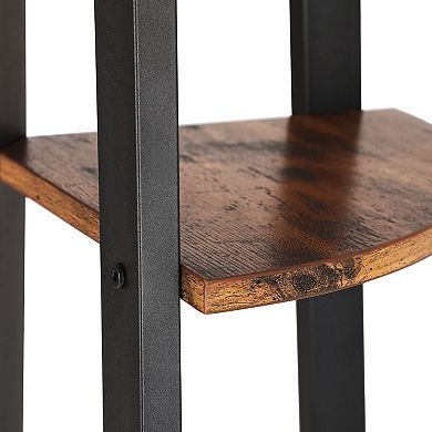 Industrial Ladder, 4-tier Bookshelf, Storage Rack Shelf Unit, Bathroom, Living Room