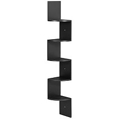 58 Adam A Frame Corner Shelf - Black - Winsome