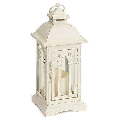 Metal Lantern With Led Candle (Set of 2)