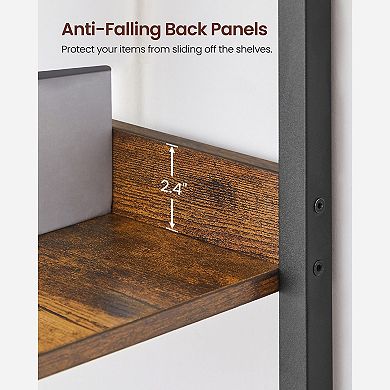 6-tier Bookshelf, Bookcase For Office, Shelving Unit, With Back Panels