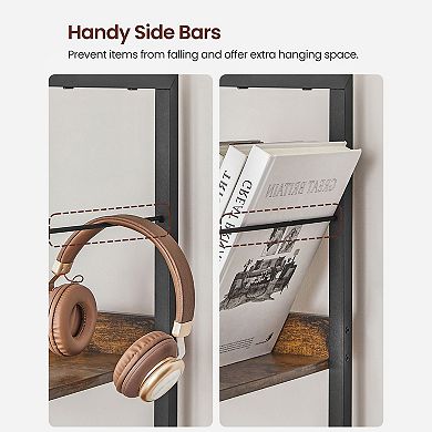 6-tier Bookshelf, Bookcase For Office, Shelving Unit, With Back Panels