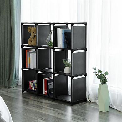 9 Cube Diy Storage Shelves Open Bookshelf Closet Organizer Rack Cabinet