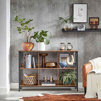 Bookshelf, Bookcase With 6 Storage Cubes, For Office, Living Room, Bedroom