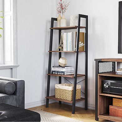 4-tier Bookshelf, Storage Rack Shelves, Bathroom, Living Room