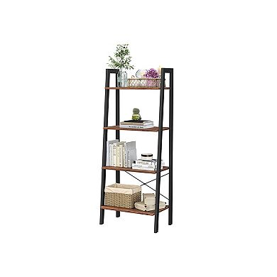 4-tier Bookshelf, Storage Rack Shelves, Bathroom, Living Room