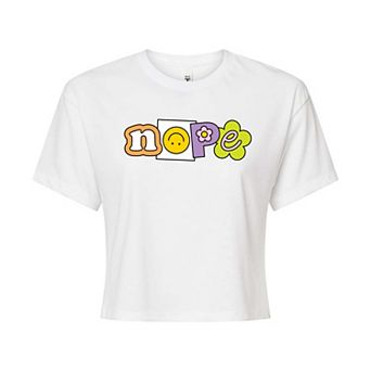 Juniors' Nope Graphic Tee