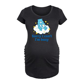 Maternity Care Bears Sorry I Can't I'm Busy Graphic Tee