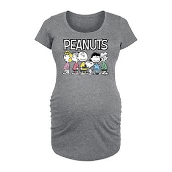 Maternity Peanuts Crew Graphic Tee