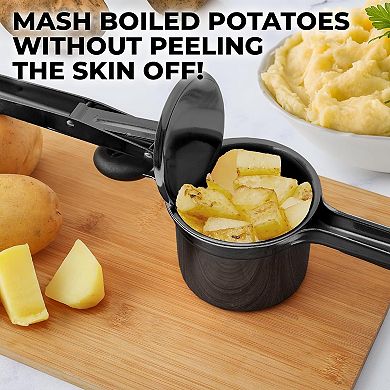 Zulay Kitchen Potato Ricer with 3 Interchangeable Discs
