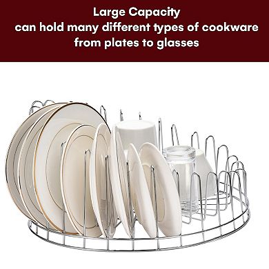 Dish Strainer with Utensil and Plate Holder for Sink and Countertop